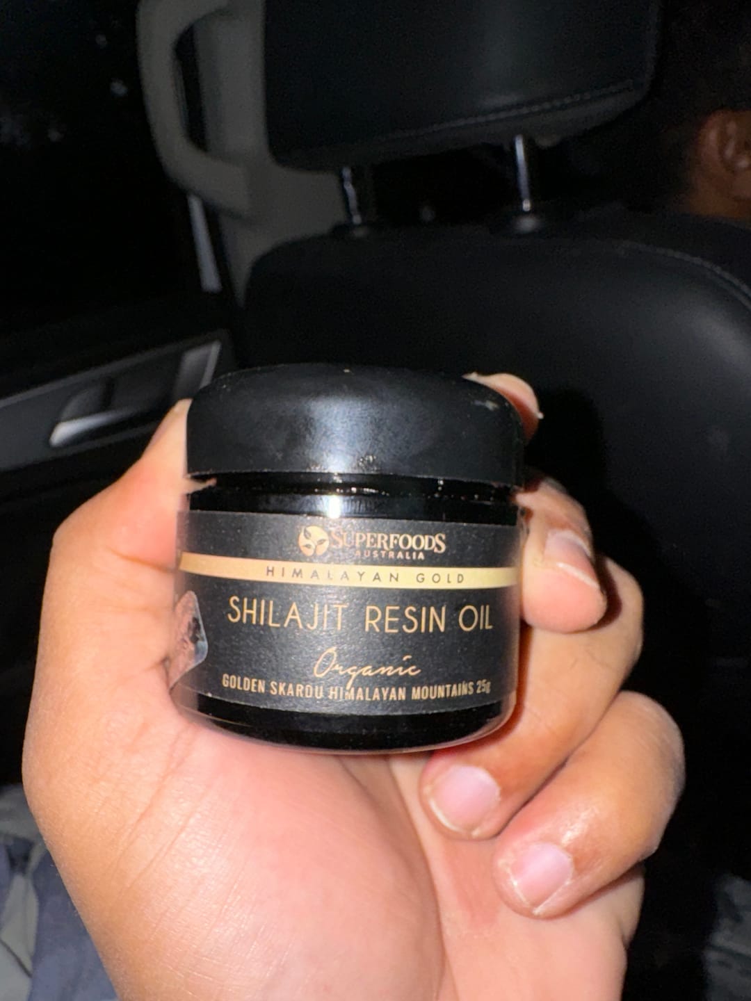 Customer photo review of Shilajit Resin Oil Himalayan Gold