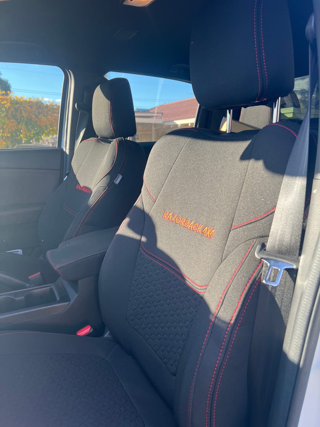Customer photo review of Mazda BT-50 TF Premium Neoprene 2x Front Seat Covers (Available)