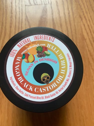 Customer photo review of (NEW)Mango Black Castor Hair Butter