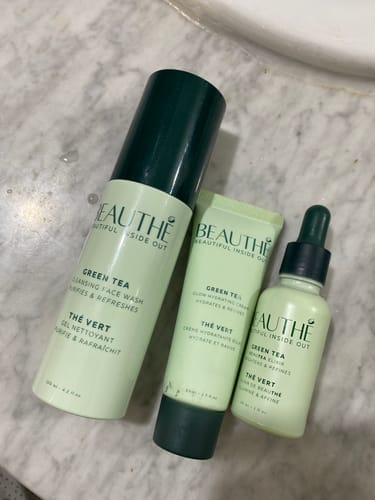 Customer photo review of Gamme Complète : Crème + Gel + Sérum