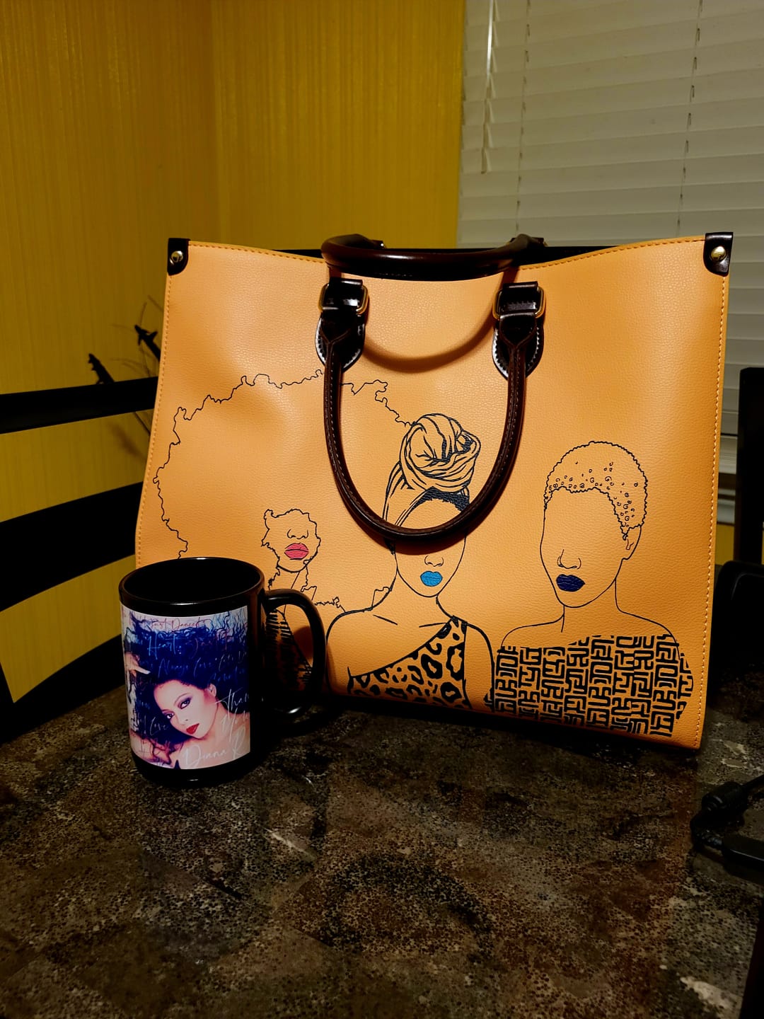 Customer photo review of Mahogany Tote Bag