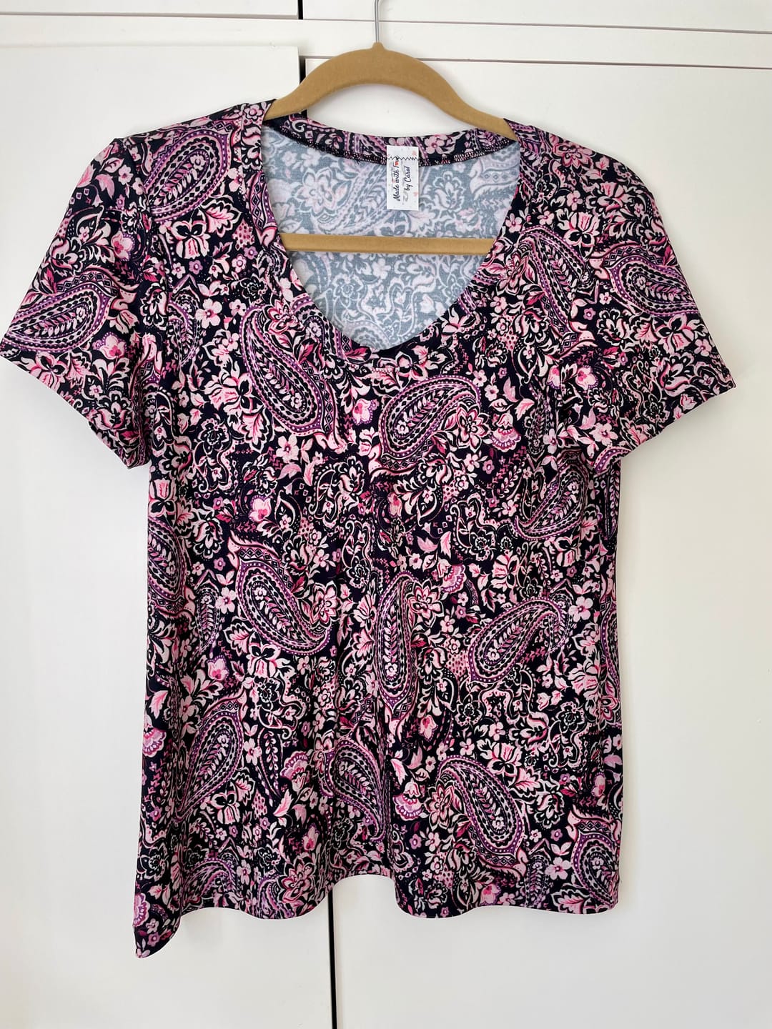 Customer photo review of Paisley Floral Viscose Jersey Fabric