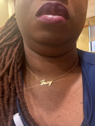 Customer photo review of Personalized Name Necklace