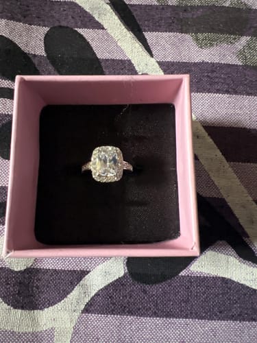 Customer photo review of Silver Classic Solitaire Ring