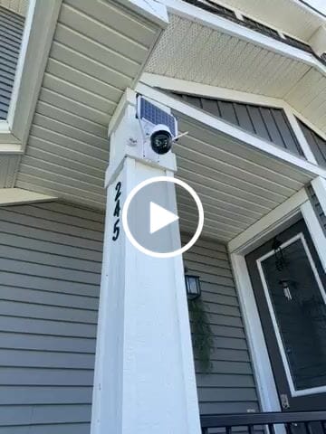 Customer video review of LITLAMP™ Smart Wireless Solar Surveillance Camera