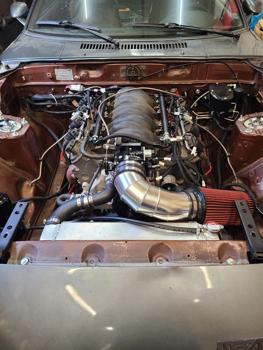 Customer photo review of ICON 92/95mm Cable Drive Throttle Body (Black) w/ Interchangeable Connection
