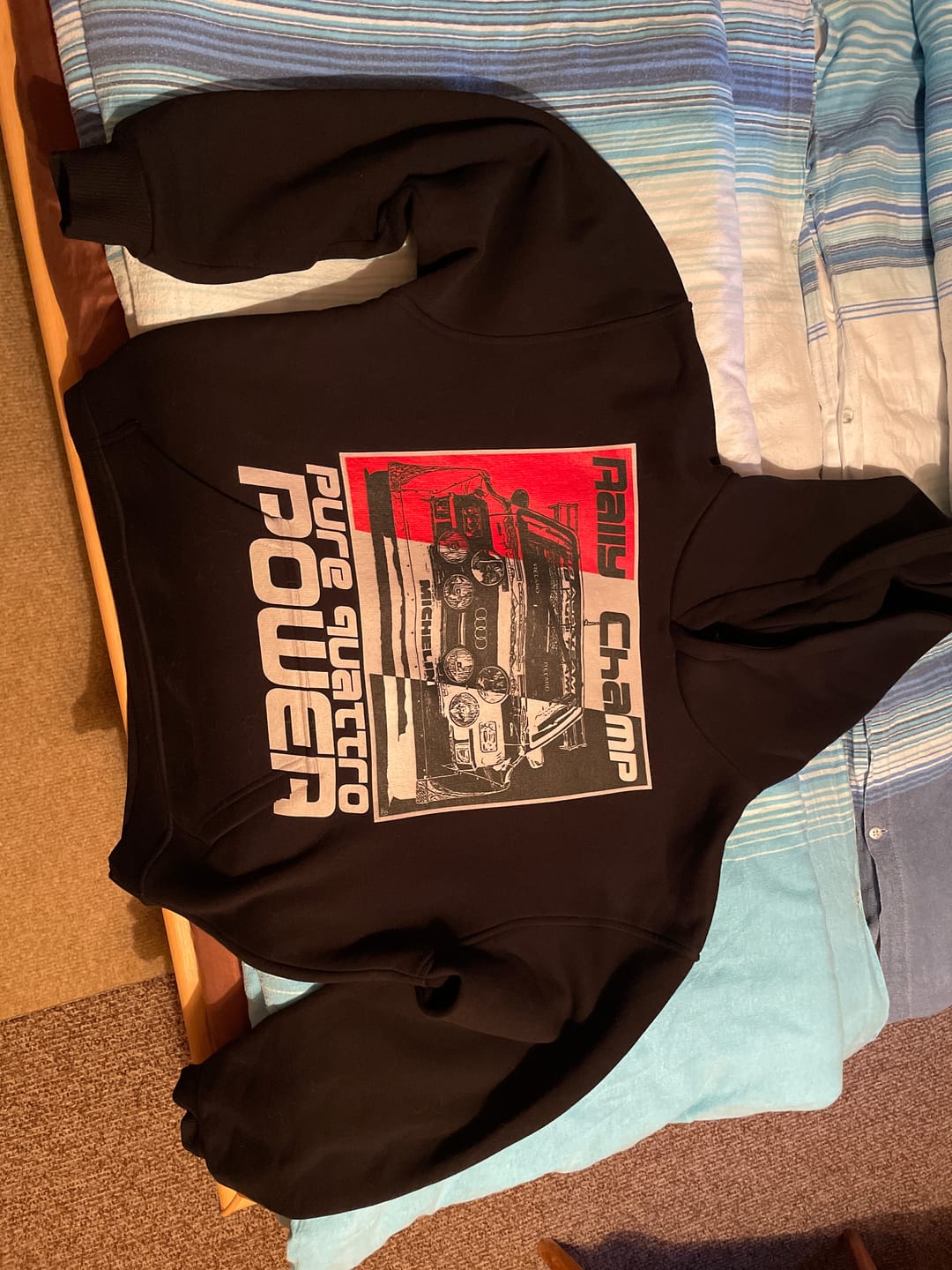 Customer photo review of Rally Champ Audi Sport Quattro Heavy Oversized Hoodie Unisex
