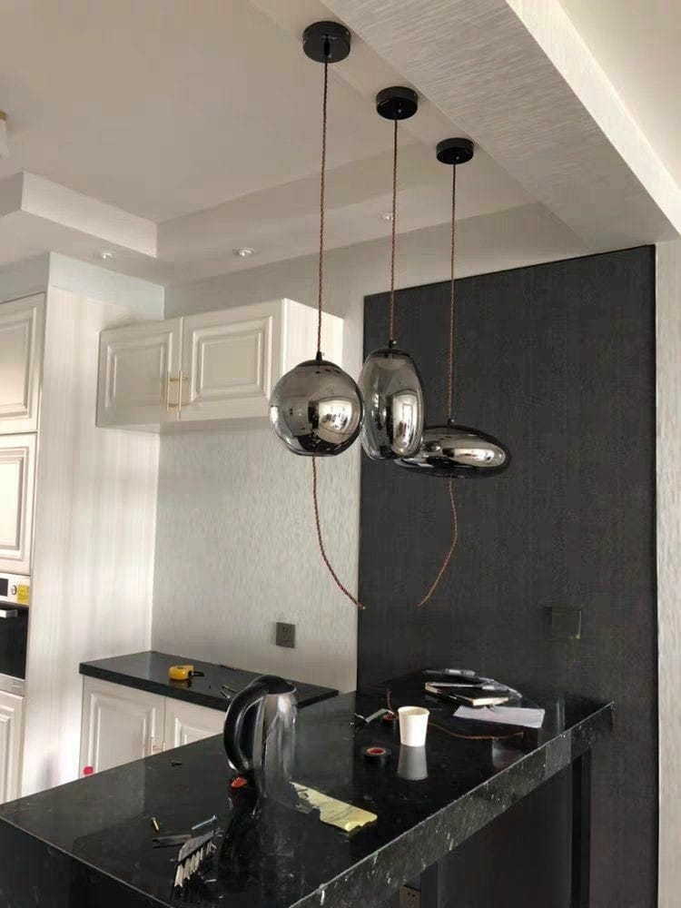 Customer photo review of Clara Glass LED Pendant Light