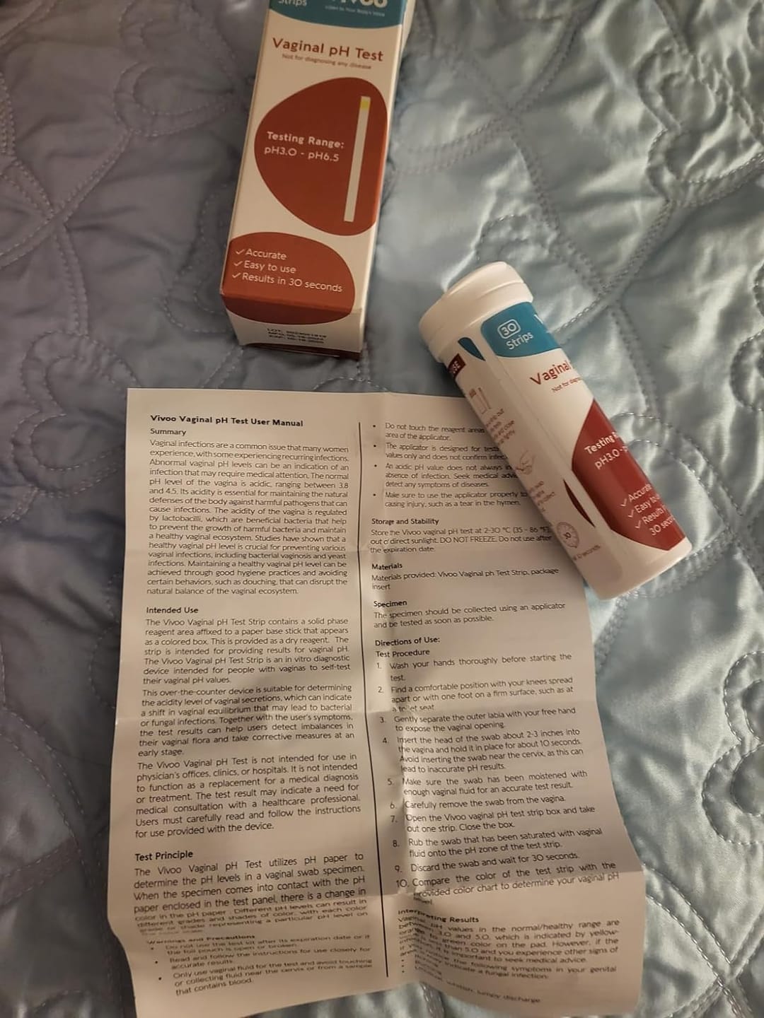 Customer photo review of Vaginal pH Test