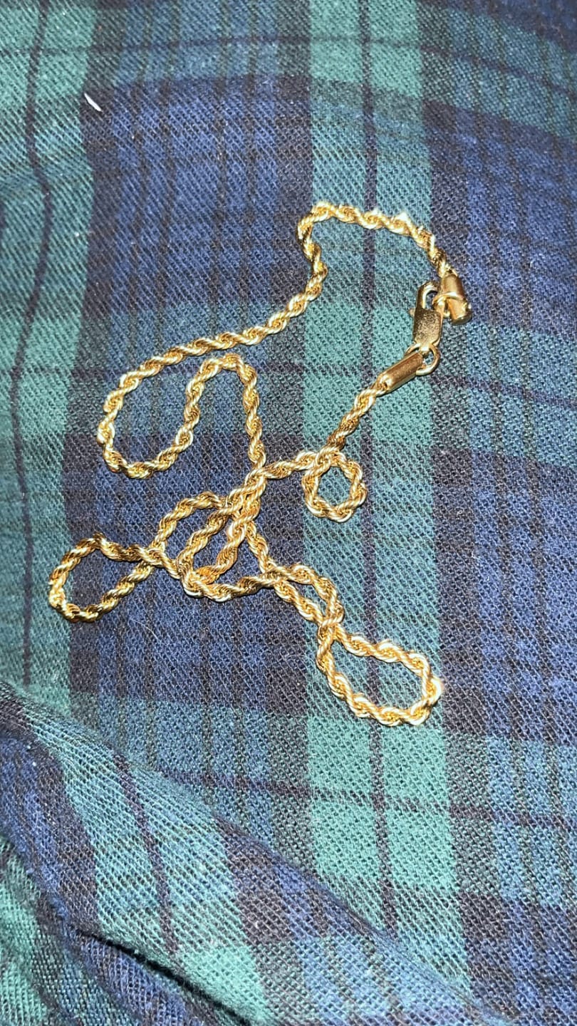 Customer photo review of Thin Rope Chain