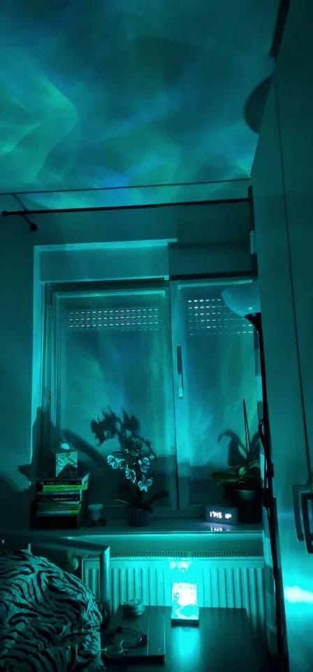 Customer photo review of Northern Lights Projector