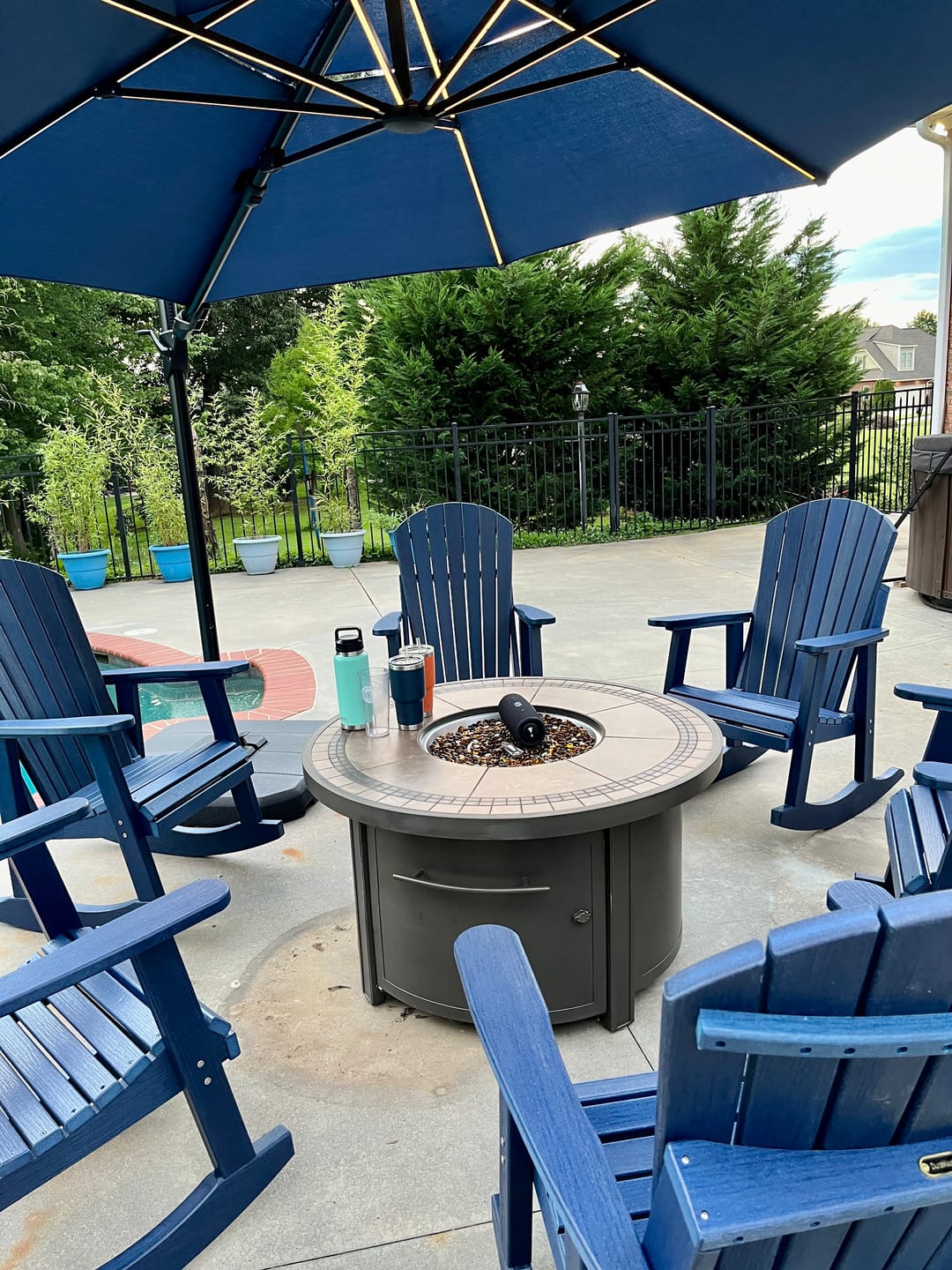 Customer photo review of QUICK SHIP - Classic Adirondack Porch Rocker