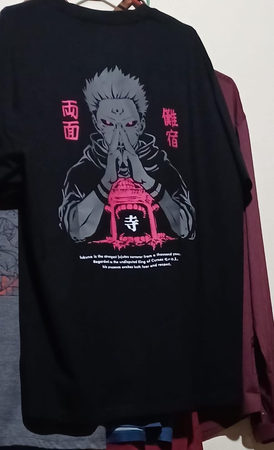 Customer photo review of Camisa Sukuna - Jujutsu Kaisen