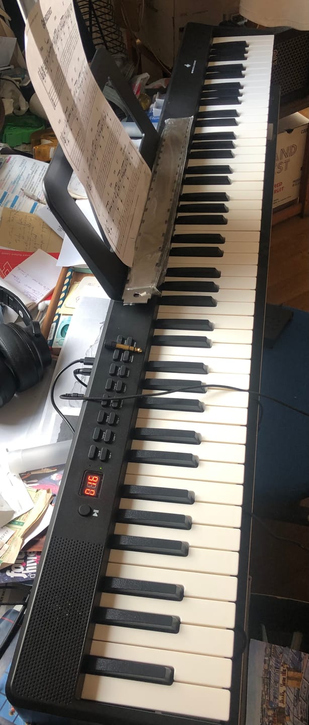 Customer photo review of Donner DP-10 Piano Électroniques Clavier portable pliable