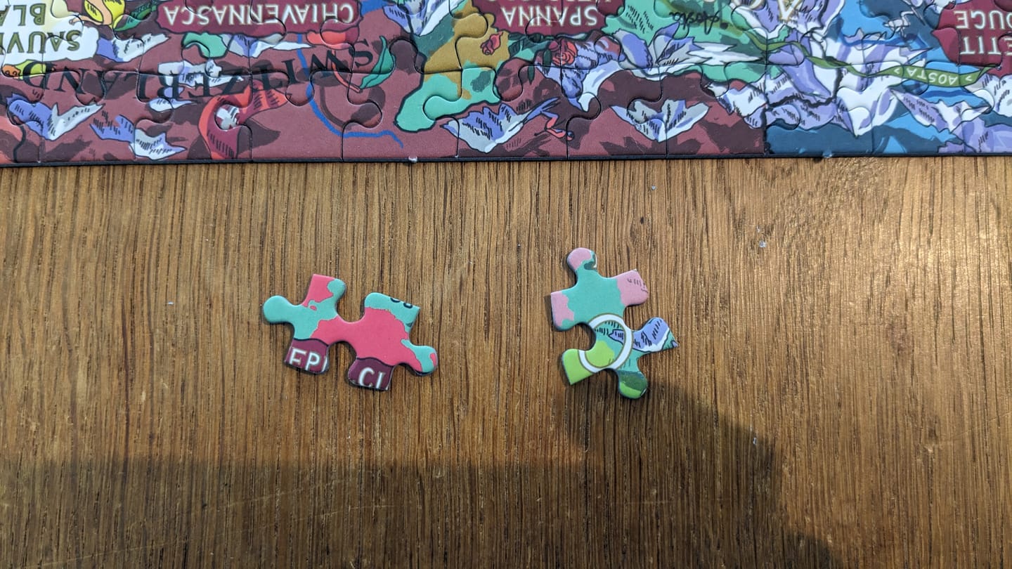 Customer photo review of Wine Puzzle - Italy