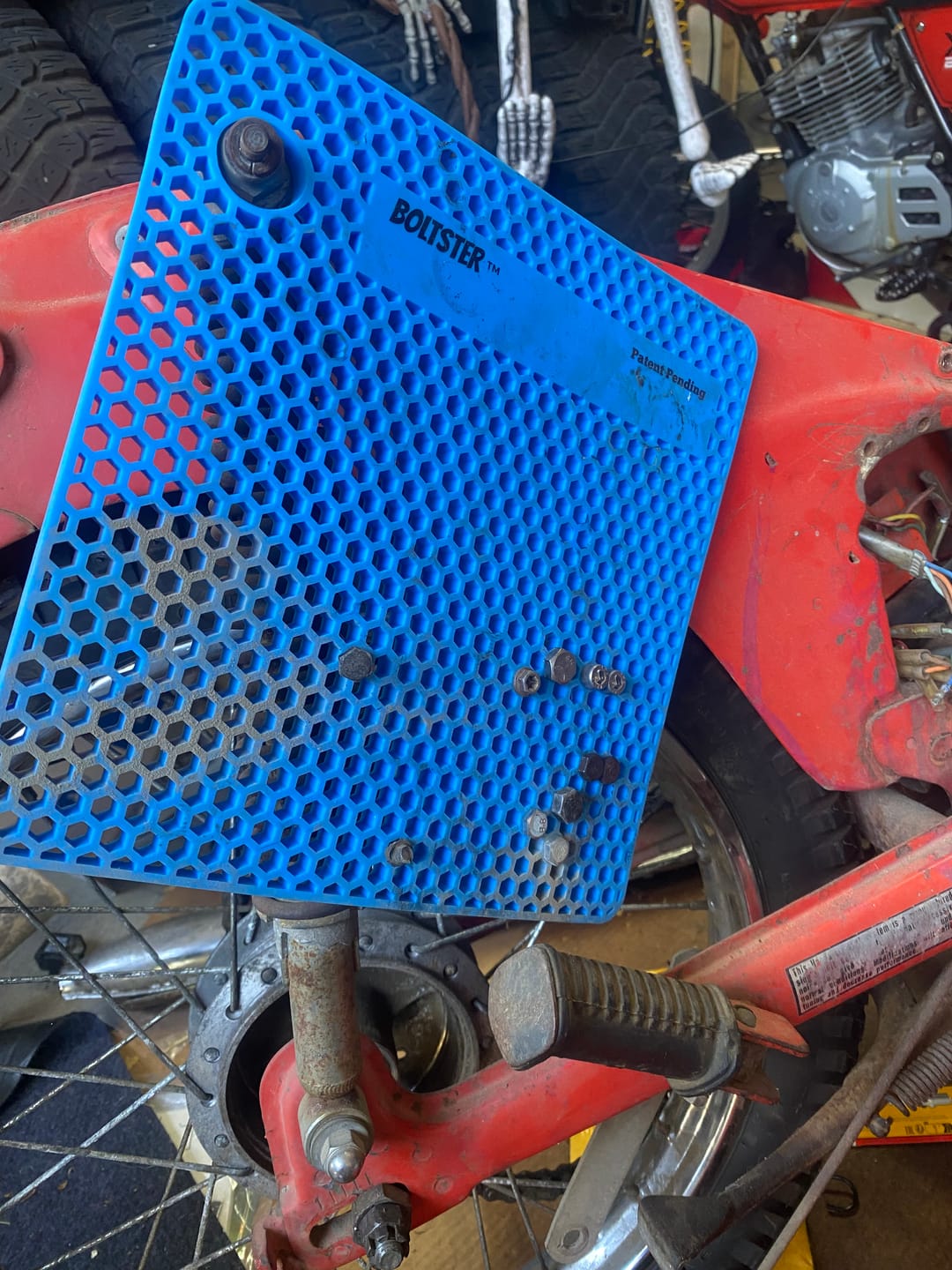 Customer photo review of Boltster- The Original Flexible Bolt and Fastener Organizer