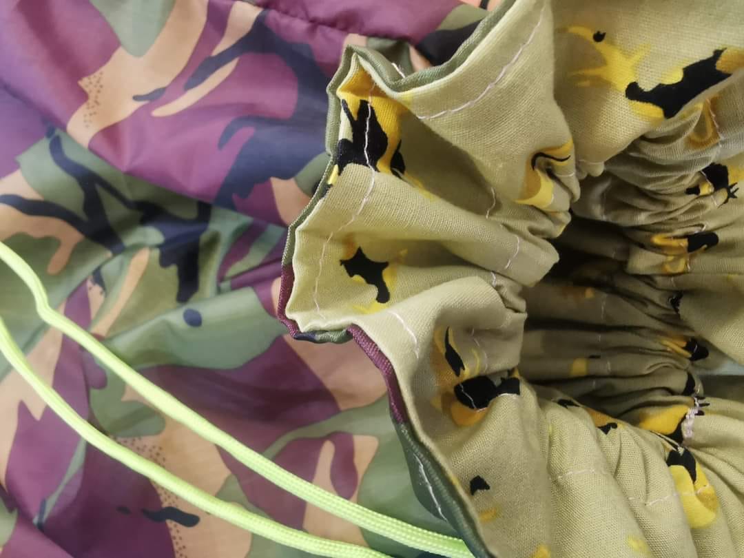 Customer photo review of Water Resistant Camouflage Ripstop Fabric