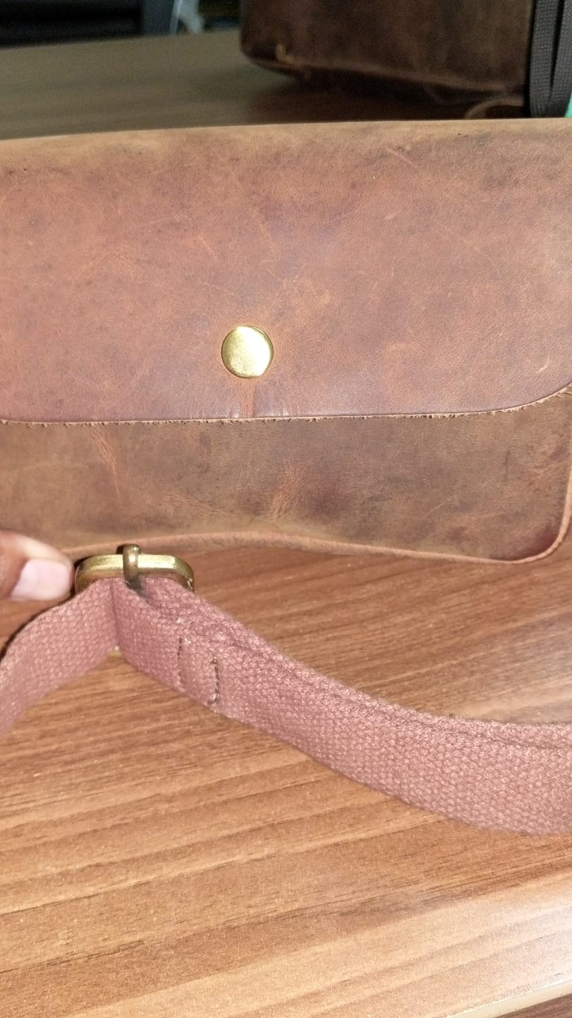 Customer photo review of sidekick moto pouch