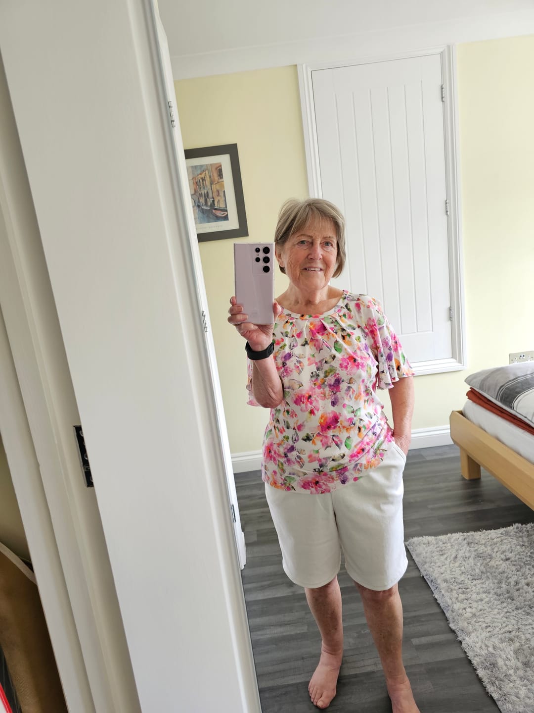 Customer photo review of Viscose Linen Woven Stretch Fabric