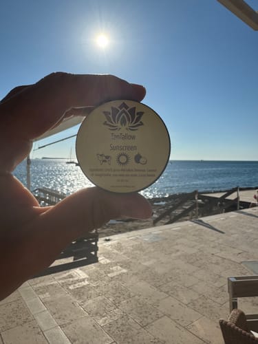 Customer photo review of TanTallow Sunscreen