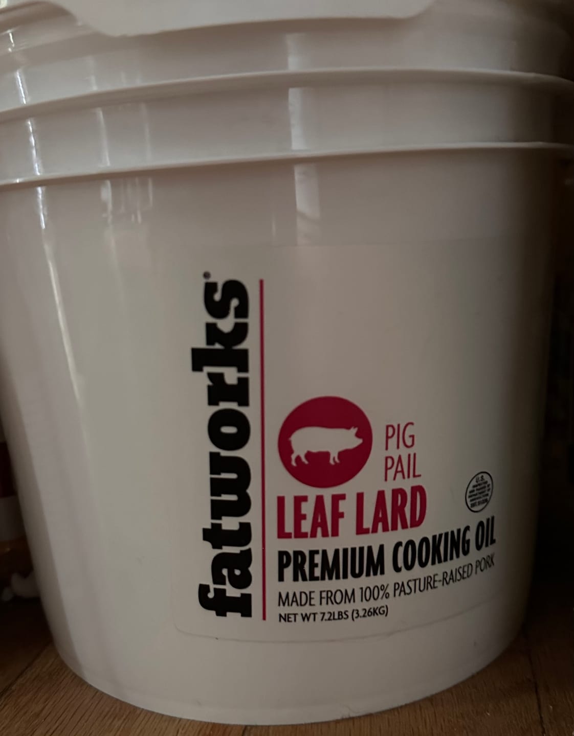Customer photo review of Leaf Lard Pig Pail-1 GALLON