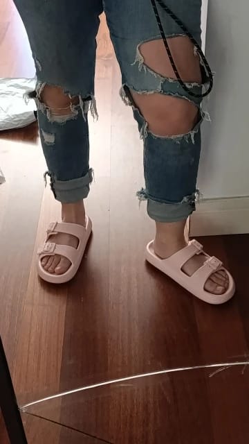 Customer photo review of Adia Cloud Sandals