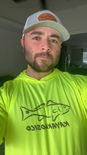 Customer photo review of Custom Hooded UPF Shirt