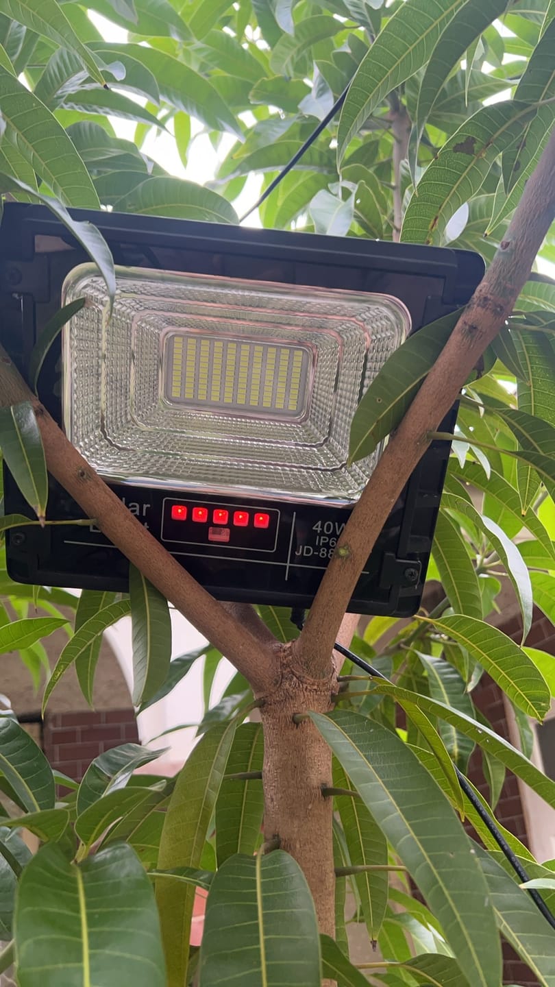 Customer photo review of 60W LED Solar Street Flood Lights Outdoor Back Yard Garden Path 7670 lumens 88