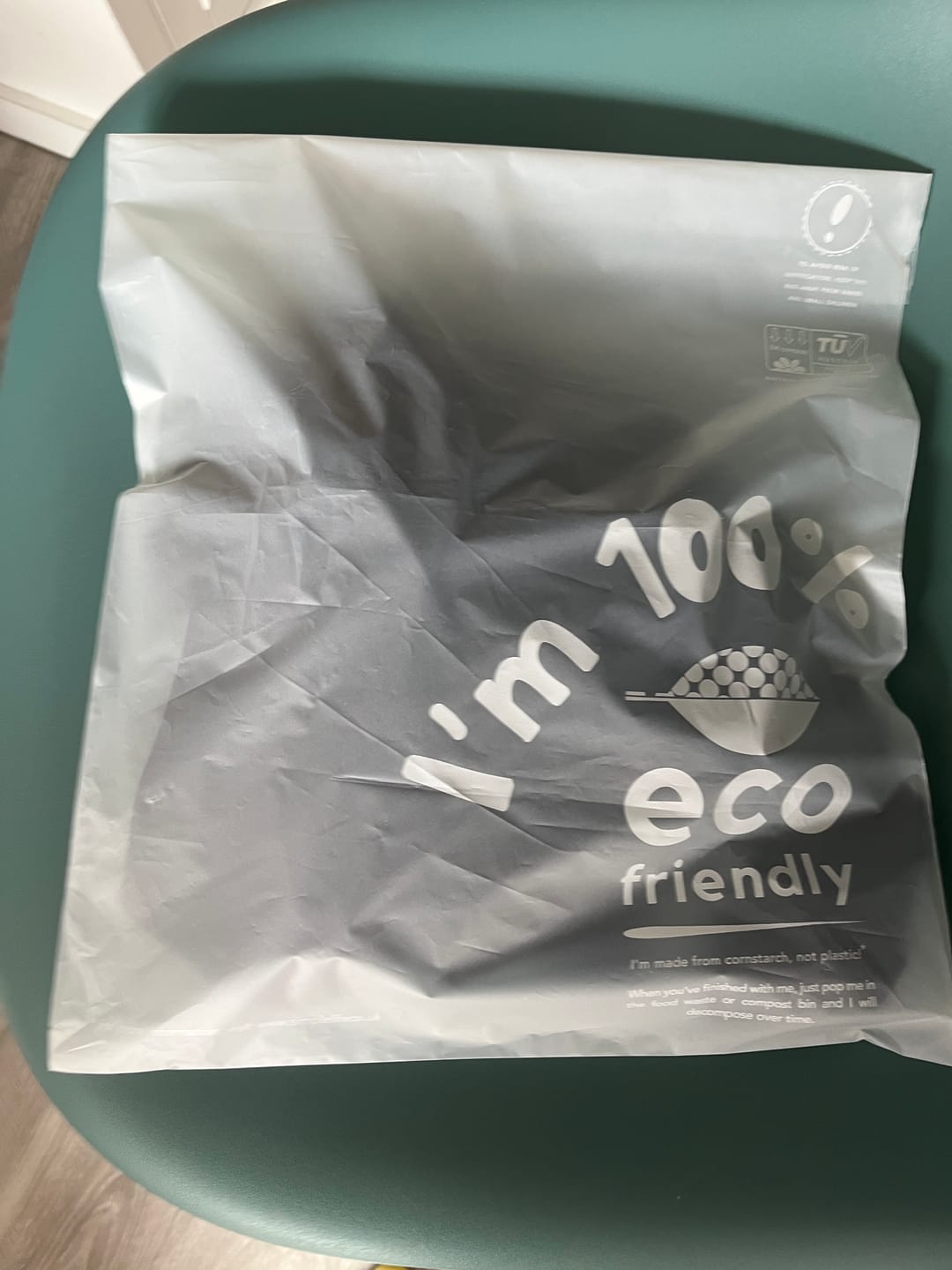 Customer photo review of 100% Compostable Self Adhesive Bags