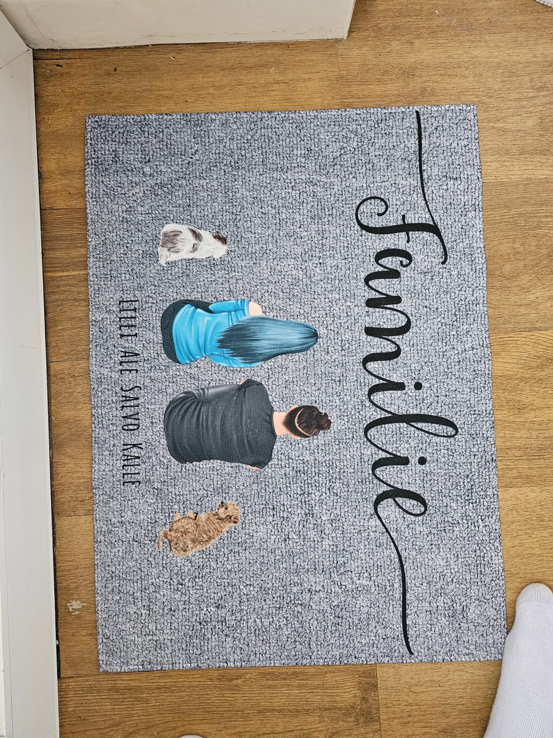 Customer photo review of Pärchen - Individuelle Fußmatte