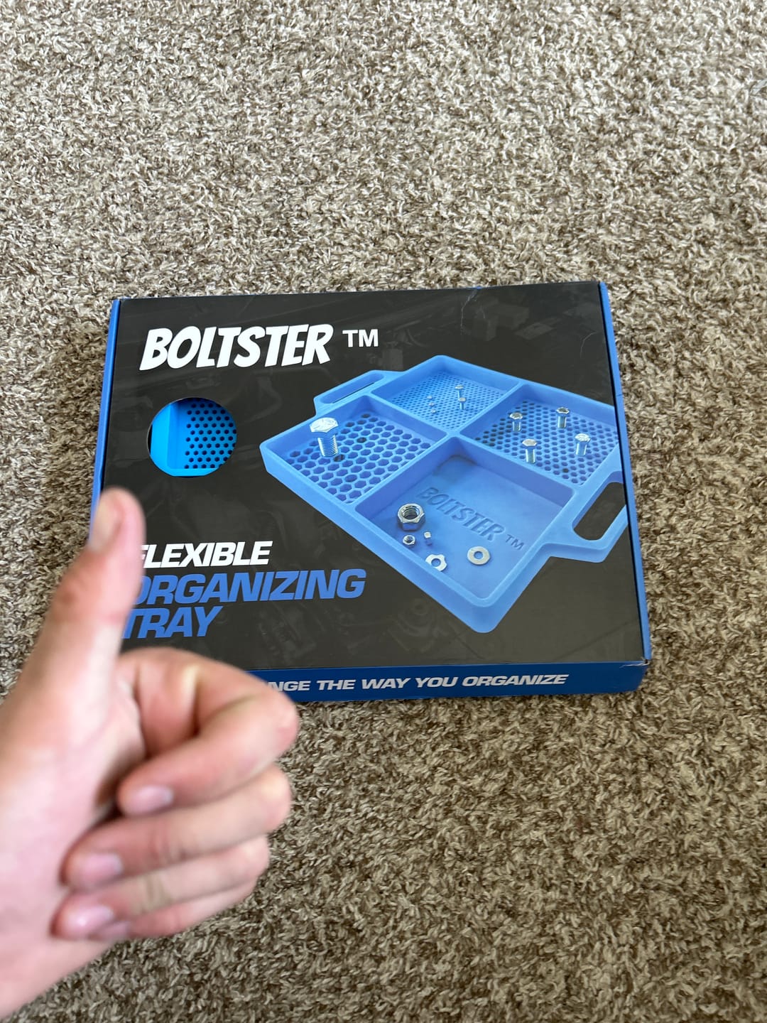 Customer photo review of Boltster Flexible Organizing Tray