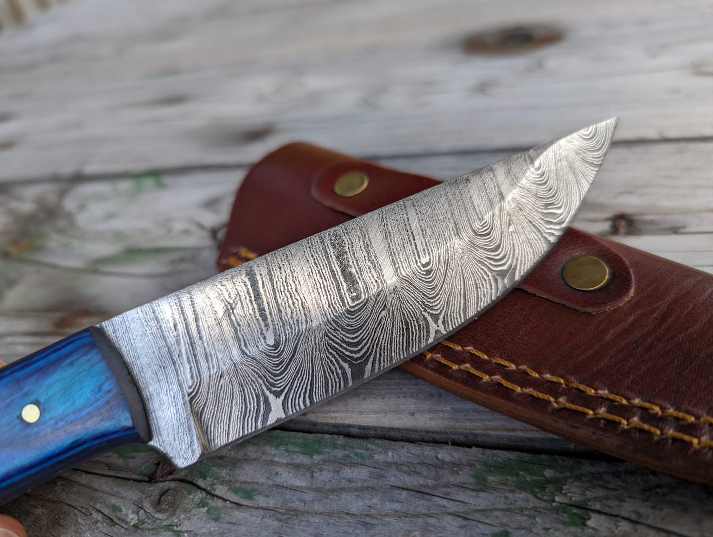 Customer photo review of Seconds Lucky Dip Damascus Knife