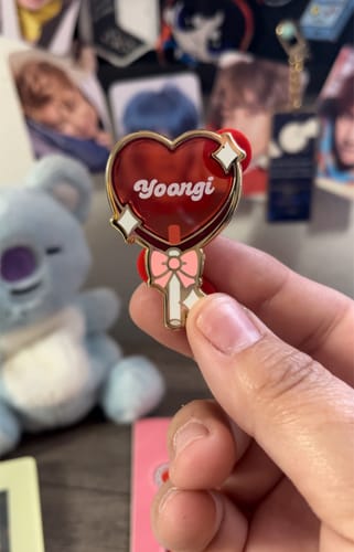 Customer photo review of [PREORDER] Heart Lollipop Transparent Pins