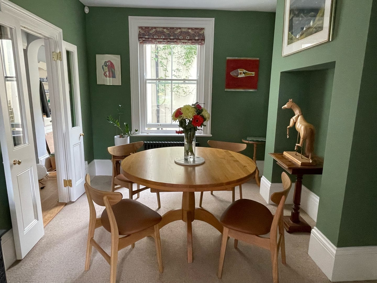 Customer photo review of Eva Oak Dining Chair Leather