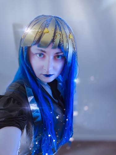 Customer photo review of [SAVE 20% OFF]Lapis lazuli Style Wig