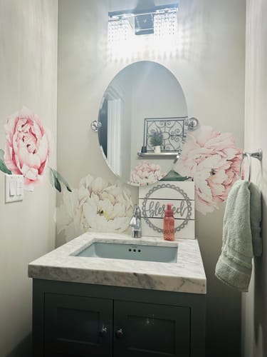 Customer photo review of Peony Wallstickers