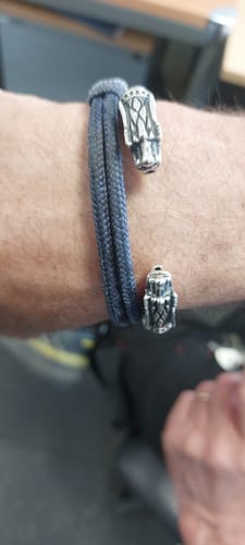 Customer photo review of BRACELET TÊTE DE LOUP (ARGENT)