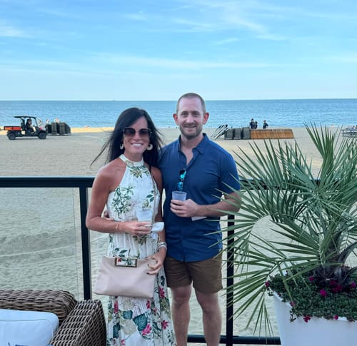 Customer photo review of Short-Sleeve Casual Button-Down: Nordic Blue