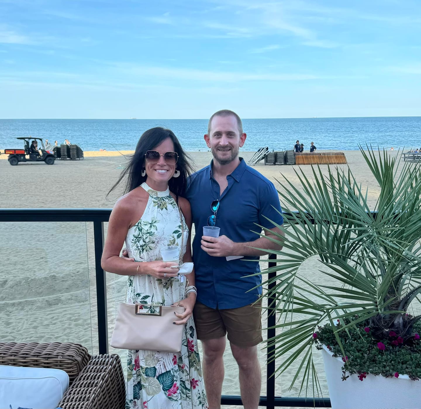 Customer photo review of Short-Sleeve Casual Button-Down: Nordic Blue