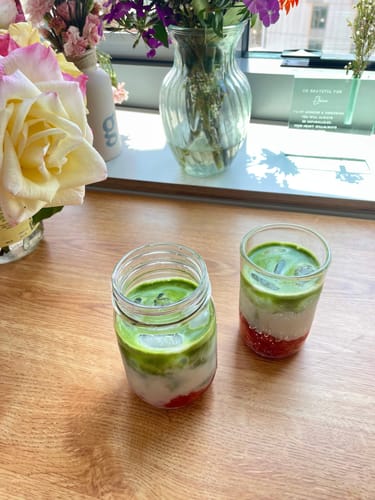 Customer photo review of Washimine Ceremonial Matcha Tea