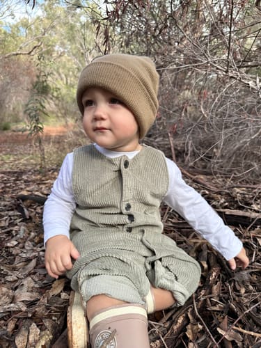 Customer photo review of Organic "Cosycord" Romper - 0-24mth