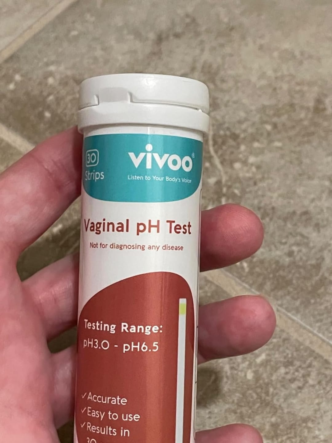 Customer photo review of Vaginal pH Test