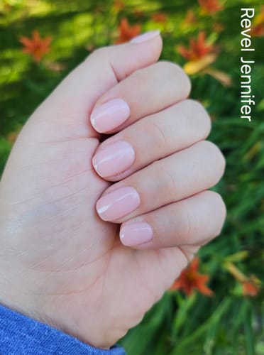 Customer photo review of D35 Jennifer Nude Crème Dip Powder