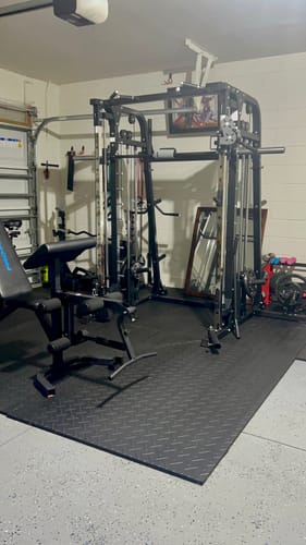 Customer photo review of MAJOR FITNESS All-In-One Home Gym Smith Machine Spirit B2