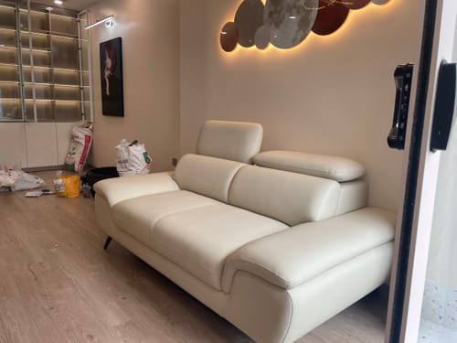 Customer photo review of TRACEE - Sofa văng da 2 chỗ