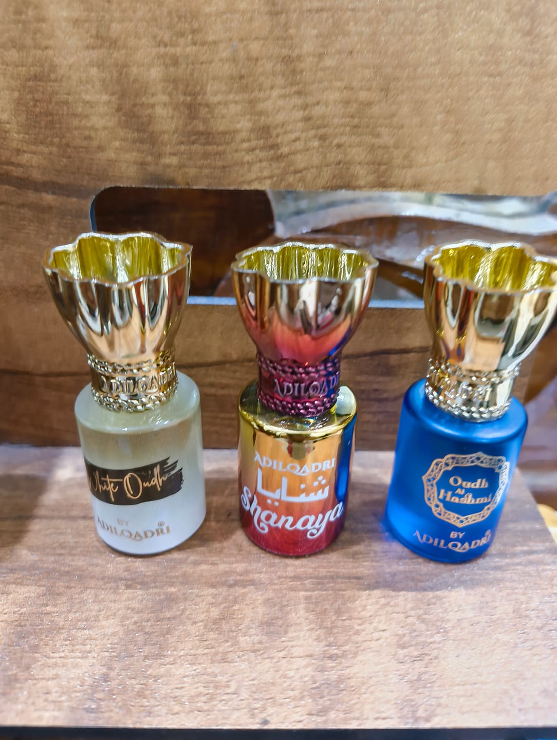 Customer photo review of 3 Pcs Attar Set Shanaya, White Oudh And Oudh Al Hashmi 5.5 Ml Each