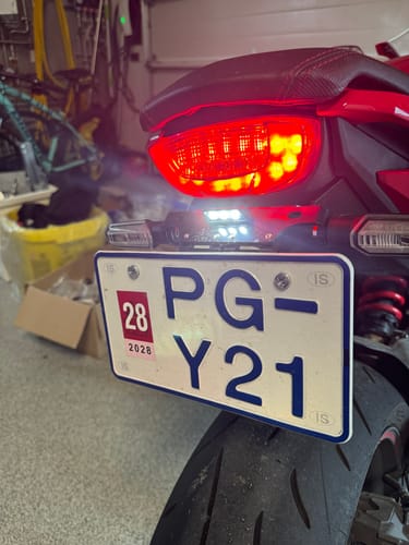 Customer photo review of Number Plate Light