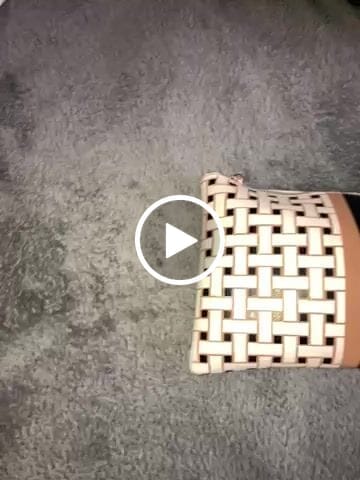 Customer video review of #5 Laura Weave White Clutch Bag