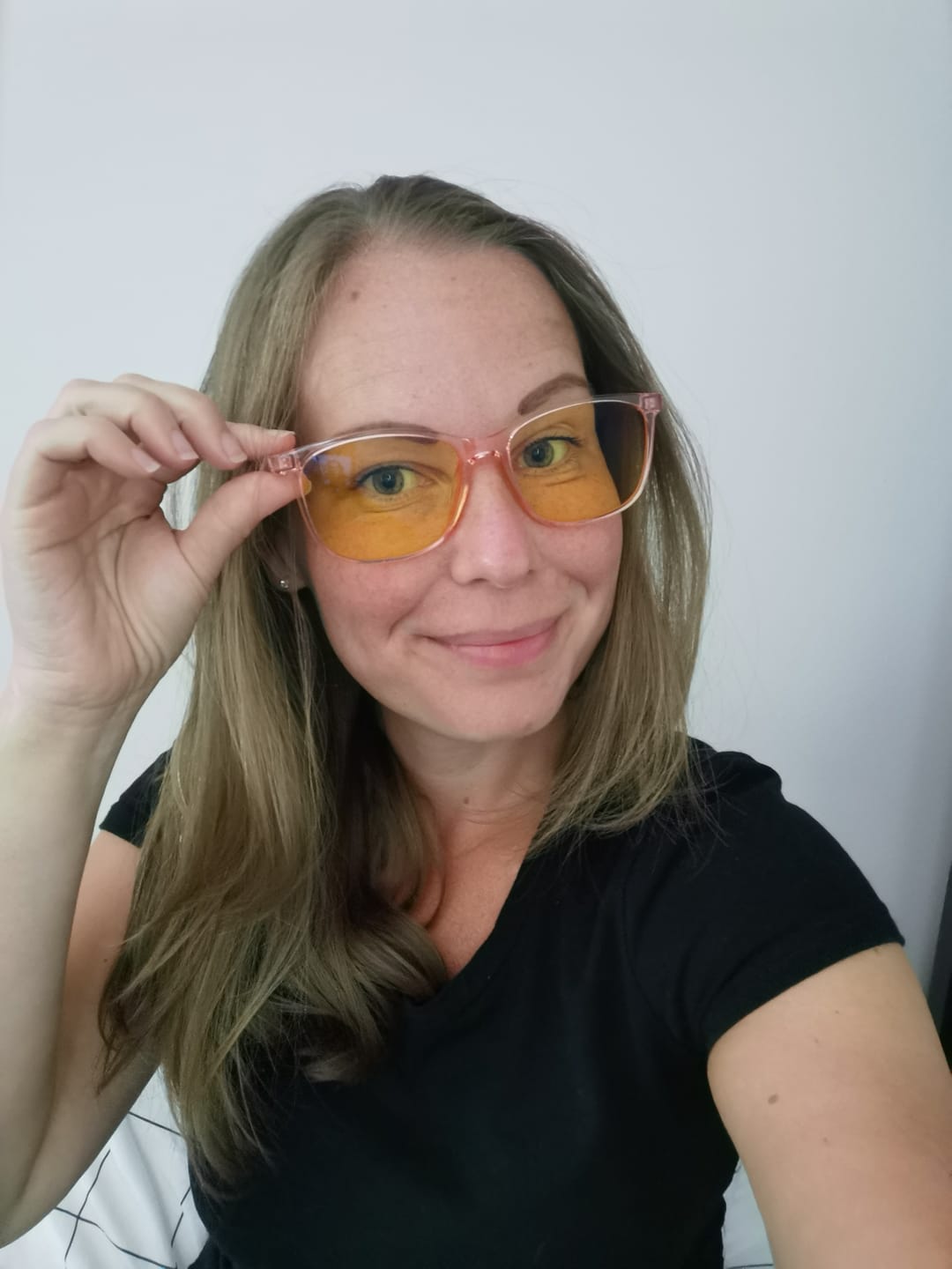 Customer photo review of KAJO päivälasit pinkki