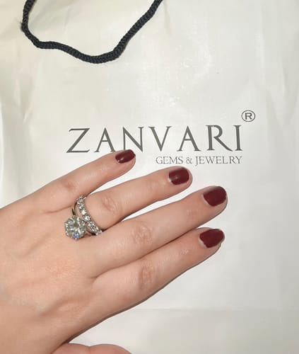 Customer photo review of GLITTERING GEMFIRE 5 CARAT RING